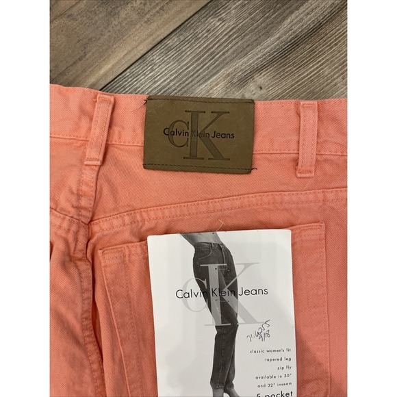 CK Calvin Klein VTG 90s Classic Women's Fit Tapered Leg  Women's Size 14 - Picture 4 of 6